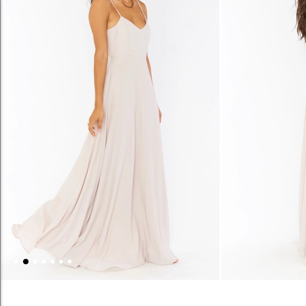 Show Me Your Mumu Faith Maxi Dress New w/tags Sx M Nude2 Champagne/ Taupe NEW
